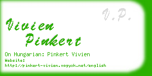 vivien pinkert business card